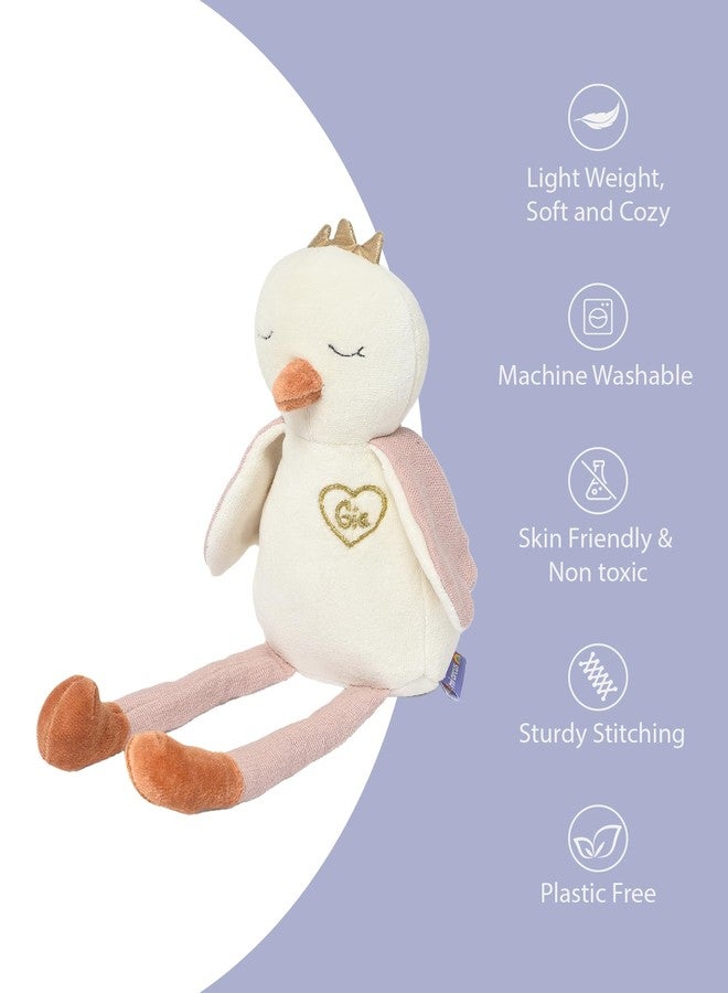 Mi Arcus Owl Bird Soft Plush Toy Cream - Length 32 cm - Image 5